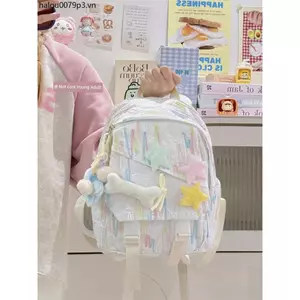 Ngôi Sao Dễ Thương Cầu Vồng Nhẹ Schoolbag Học Sinh Tươi Mini Ba Lô Mori Girl Đơn Giản Phù Hợp Với Ba Lô