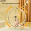 Bánh xe tập thể dục thú cưng LAKAM 1pc​, Bánh xe chạy bộ Hamster im lặng trong suốt, Dễ tháo rời Đồ chơi tập thể dục mở rộng Phụ kiện thú cưng