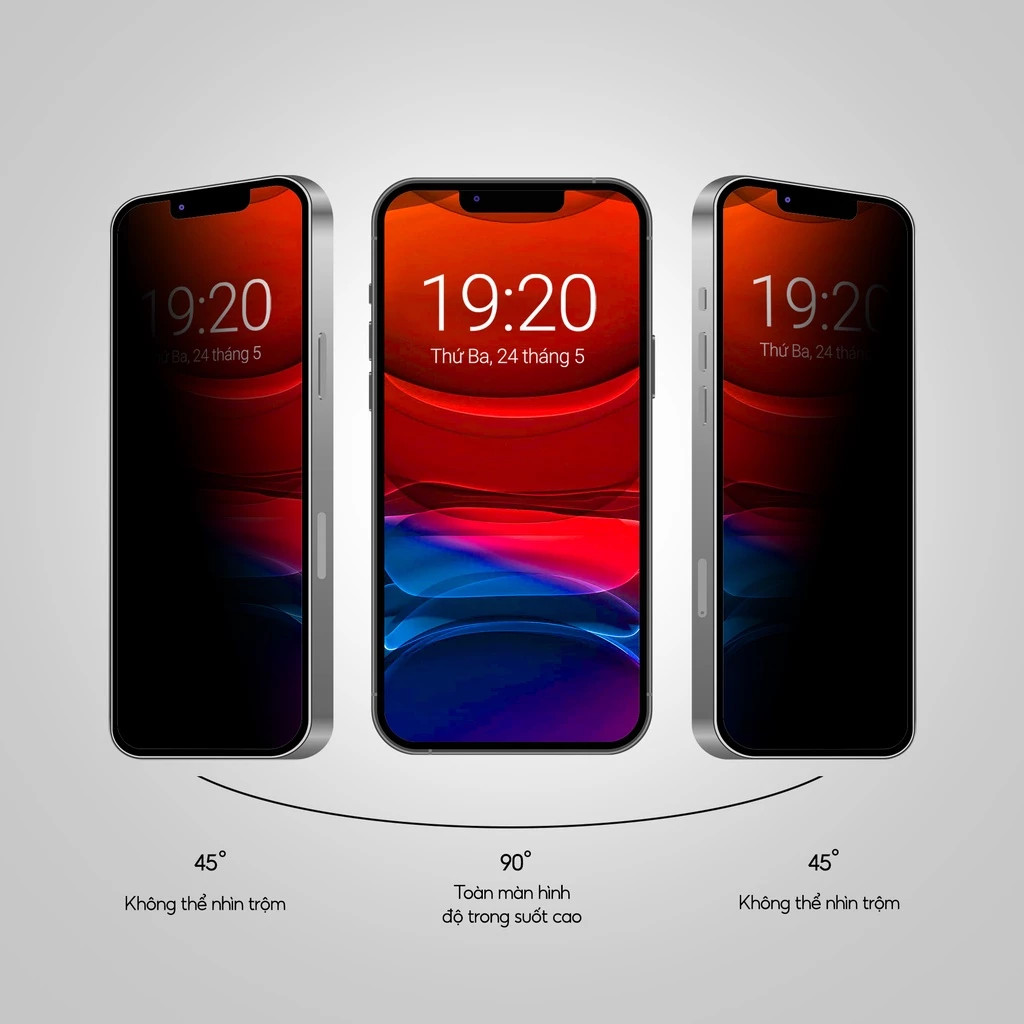 Kính cường lực iphone chống nhìn trộm cao cấp 4D 6s/6splus/7/7plus/8/8plus/x/xs/11/12/13/14/15/16/17/pro/max