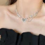 Vòng cổ nữ zircon đen thời trang, mát mẻ cho cổ xương đòn