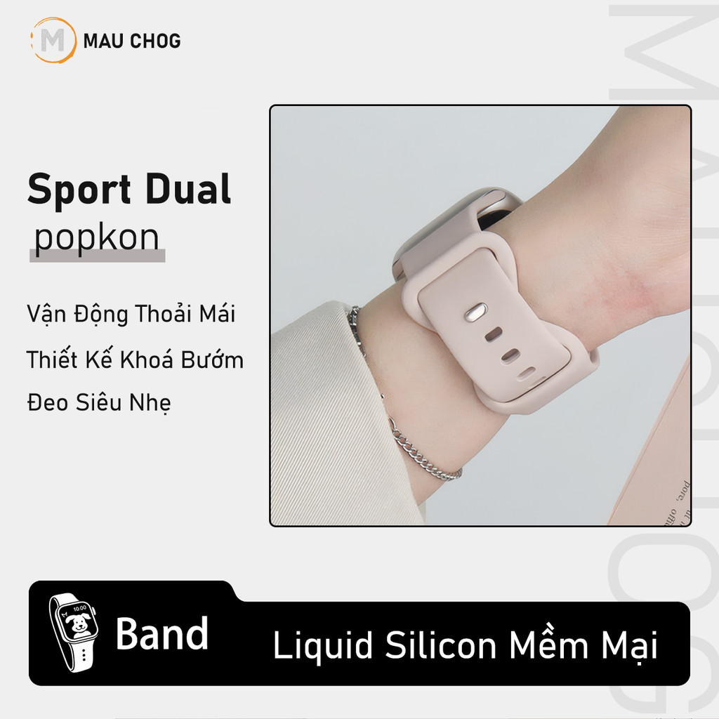 [Khoá Bướm] Dây Đeo Silicon Siêu Mịn Cho Đồng Hồ Apple Watch Series Ultra 11 10 9 8 7 6 5 4 3 49/46/45/44/42/41/40/38mm