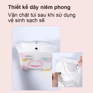 [COMBO 5 GÓI] Bông Tẩy Trang Laneila 3 Lớp 222 miếng Mềm Mịn, Dai, An Toàn Cho Da