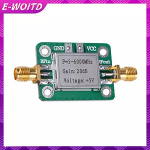 Mô-đun khuếch đại RF E-WOITD SPF5189 LNA 50-4000 MHz 0,6dB đến 20dB Tăng cường tín hiệu trong băng ghế thử nghiệm E-WOITD