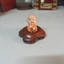 Gỗ Mun Coaster Khắc Thủ Công Tượng Phật Vật Trang Trí Đế Gỗ Vuông Tròn Gỗ Chắc Chắn Toki Đế Đá 91HA
