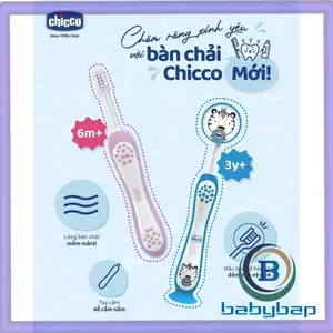 Bàn Chải Đánh Răng Chicco Không Làm Đau, Xước Hàm Của Bé