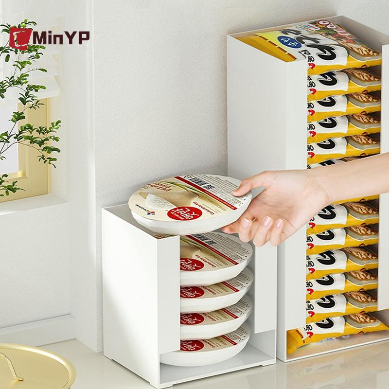 CMinYP Hàn Quốc Ramen Hộp Bảo Quản Nhà Bếp Mì Ăn Liền Cốc Đựng Khăn Giấy Hộp Bảo Quản Mặt nạ Đa Năng Để Bàn Tổ Chức Vinh Quang