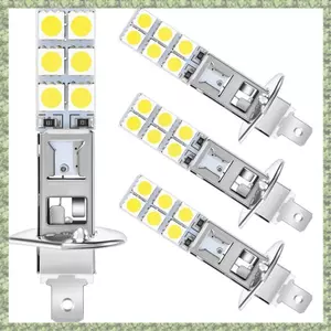 4 Bóng Đèn Pha LED H1 6000K Siêu Trắng 80W Bộ Đèn Pha Sương Mù Lái Xe