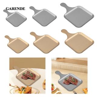 Garende Nướng Chảo Có Tay Cầm Đa Năng Trang Trí Di Động Phương Tây Bít Tết Đĩa Khay Bánh Cho Ngoài Trời Trong Nhà Tiệc Thịt Nướng Cắm Trại Khách Sạn