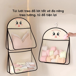SET 3 Túi lưới treo đồ lót tất vớ đa năng Giỏ đựng đồ treo trường để đồ dùng cá nhân tiện lợi