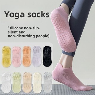 Áo quần tập luyện ngắn dành cho yoga và pilates, tất chống trơn trượt trong nhà, phù hợp khiêu vũ và thể dục
