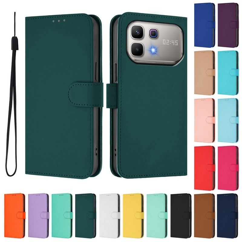 Vỏ Da Thời Trang Cho Infinix Note 60 Pro 5G Ốp Lưng Infinix Note Edge Note 50 Pro + Ốp Lưng Ví Lật Sang Trọng Sách Vỏ Điện Thoại Nữ Cô Gái Nam