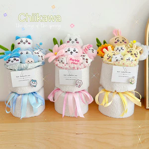 Chiikawa Usagi Hachiware Hoa Sang Trọng Búp Bê Bó Hoa Hoạt Hình Sang Trọng Búp Bê Bó Hoa Sinh Nhật Quà Tặng Ngày Lễ Tình Nhân Cho Bạn Gái