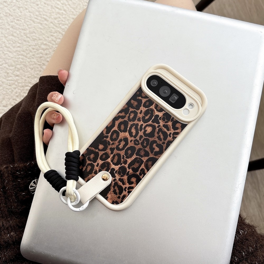 Ốp lưng TPU thời trang Google Pixel 9 8 7 Pro 8A 7A 9 Pro XL, da báo cổ điển, chống rơi, chống trơn trượt