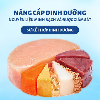 Thức ăn cho mèo MRVET  T1 1KG với 30% protein, gà, gan gà, lòng đỏ cho mèo ở mọi lứa tuổi