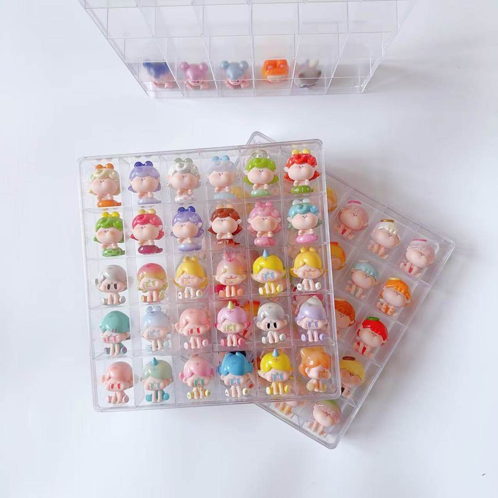 Hộp đựng đậu Mini 30 ngăn Thích hợp cho AMLLS Lulu Dog Pitty Piny tế bào đơn (chỉ có hộp không bao gồm đậu)