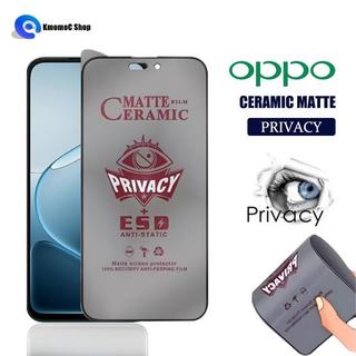 Tấm bảo vệ màn hình riêng tư bằng gốm mờ cho OPPO A6x A6 A5x A5 A3 Pro A3x A60 A79 A38 A18 A78 A58 A98 A1 A97 A77 A77s A57 A57s A17 A17k 4G 5G Phim chống gián điệp