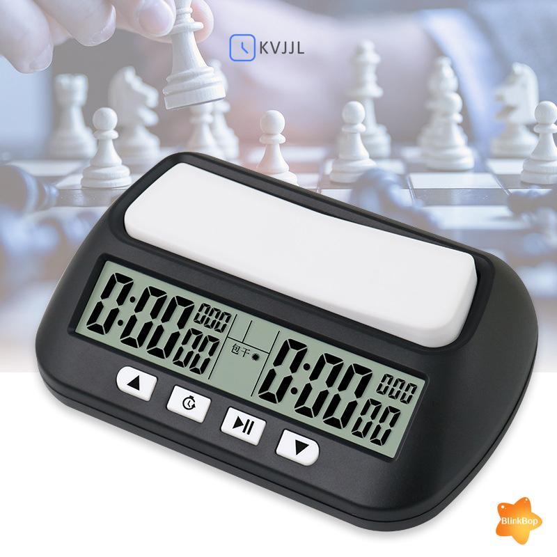 [KvJJL-t] Đồng hồ cờ vua di động đa chức năng 3 trong 1 Hẹn giờ cờ vua kỹ thuật số hẹn giờ trò chơi mới