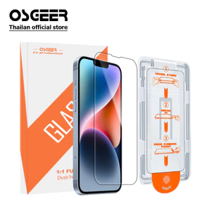 Phim Kính Cường Lực OSGEER HD Cho iPhone 17 17e / air 14 13 12 11 15 16e Pro Max Chống Cháy Toàn Màn Hình Bảo Vệ Quyền Riêng Tư Kính Cường Lực Với Dụng Cụ Lắp Đặt Không Bụi