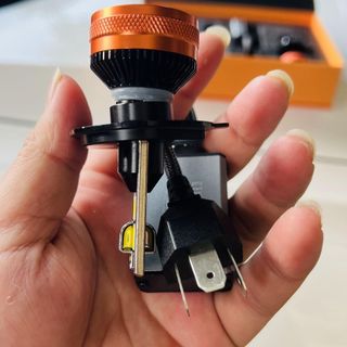 Bóng led siêu sáng 2 màu Vàng, Trắng chân H1, H3, H4, H7, H11 thay zin cho xe máy, ô tô