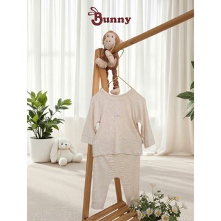 Bộ quần áo dài tay cổ trụ bé trai cao cấp Bunnybaby chất tăm Hàn mềm mịn size 3-24 tháng