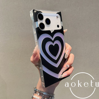 Sọc ca rô in hình con báo vuông màu vàng vuông nguyên bản phù hợp cho vỏ điện thoại Apple 17 ProMax iPhone 16 / 15 / 14 / 13 góc phải bao gồm tất cả các trường hợp cứng chống rơi