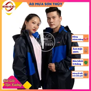 Bộ áo mưa 2 lớp Sơn Thủy- bộ quần áo đi mưa chống lạnh SIêu dày