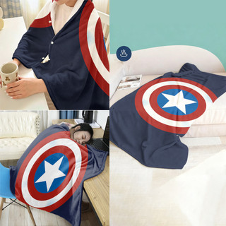 Khăn choàng Flannel in Avengers một mặt, họa tiết Người Nhện, mềm mại, lý tưởng làm quà tặng cho bạn bè và gia đình