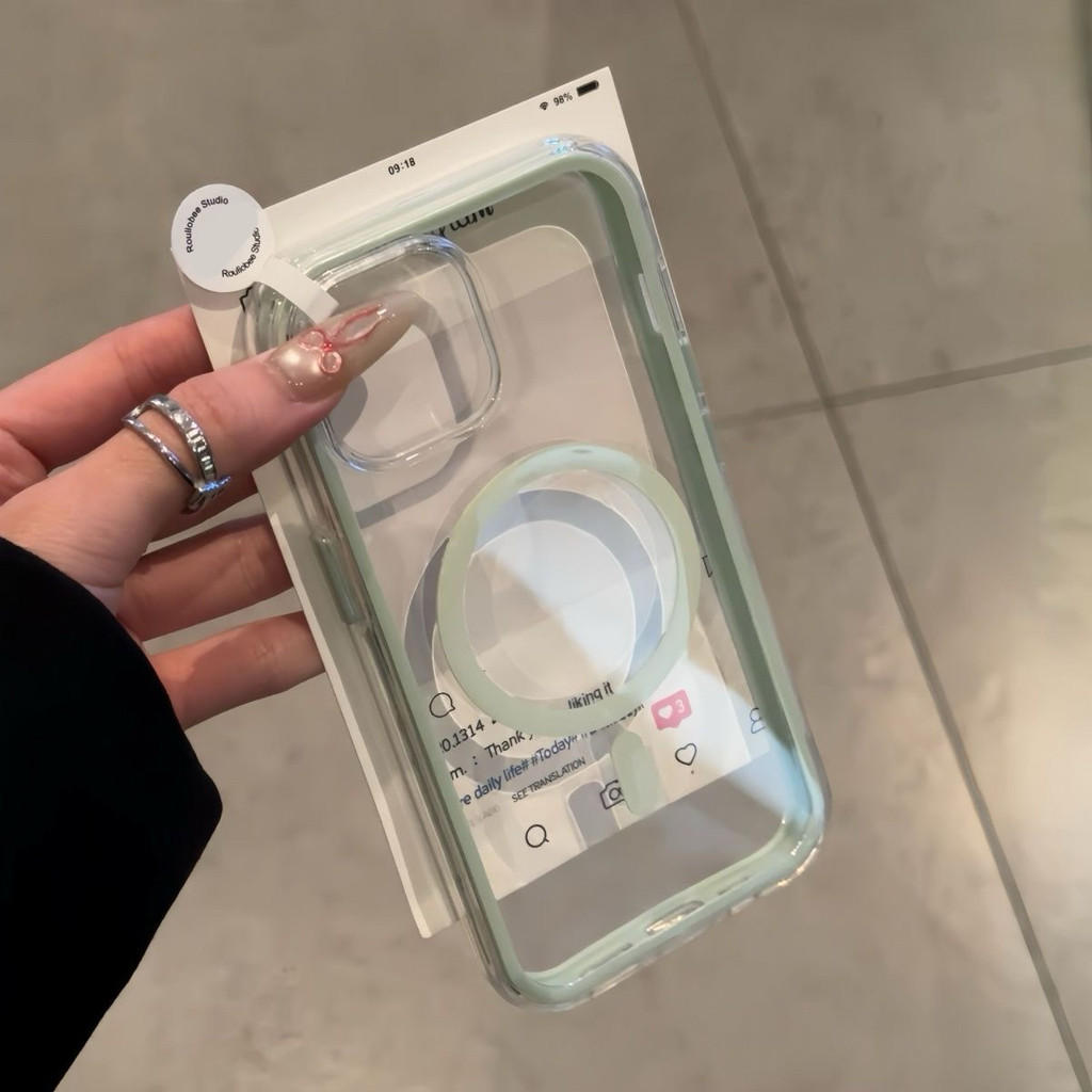 Túi khí thu hút từ trường áp dụng cho iPhone17promax apple 15/14 vỏ điện thoại 13promax 2 trong 12/11