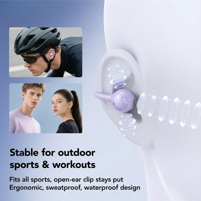 Senbenbao X11 Tai Nghe Thời Trang Thể Thao Bluetooth 5.4 Không Dây Có Mic Hình Chữ U Kẹp Tai Loại Tai Nghe Điều Khiển Cảm Ứng