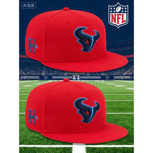 Mũ bóng chày New Era 9FIFTY cho nam và nữ, màu đen hoặc đỏ, logoHouston Texans, chống nắng, dễ điều chỉnh