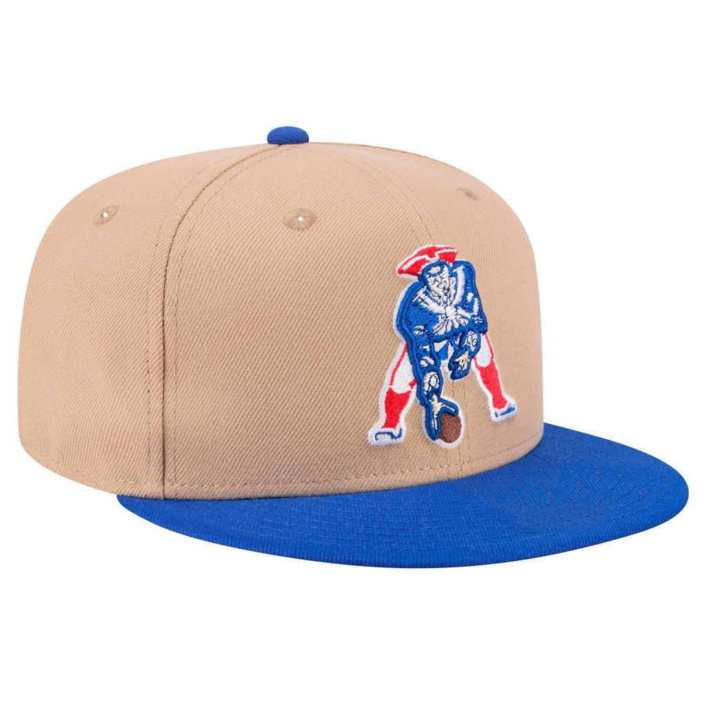 Mũ bóng chày nam 9FIFTY snapback, thiết kế điều chỉnh được, logo retro New England Patriots