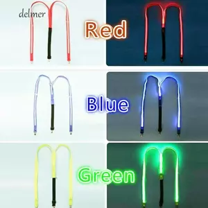 DELMER LED Suspenders Kẹp Dành Cho Nữ Phát Sáng Trong Bóng Tối Áo Sơ Mi Phụ Kiện Bật Sáng Đảng Biểu Diễn Đạo Cụ Hóa Trang Vật Dụng Trang Phục Hóa Trang Quần Có Thể Điều Chỉnh Cho Nam Bộ Dây Buộc Dây Treo