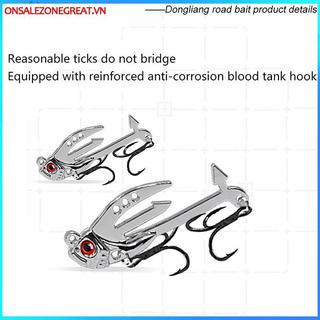 Mồi Câu Cá 2 Trong 1 Kim Loại Với Eyes 3D Thực Tế, Phù Hợp Cho Câu Cá Topwater