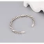 Vintage Bạc Thái Dệt Xoắn Cá Tính Đơn Giản, Multi-use Vòng Tay Điều Chỉnh Dành Cho Nữ