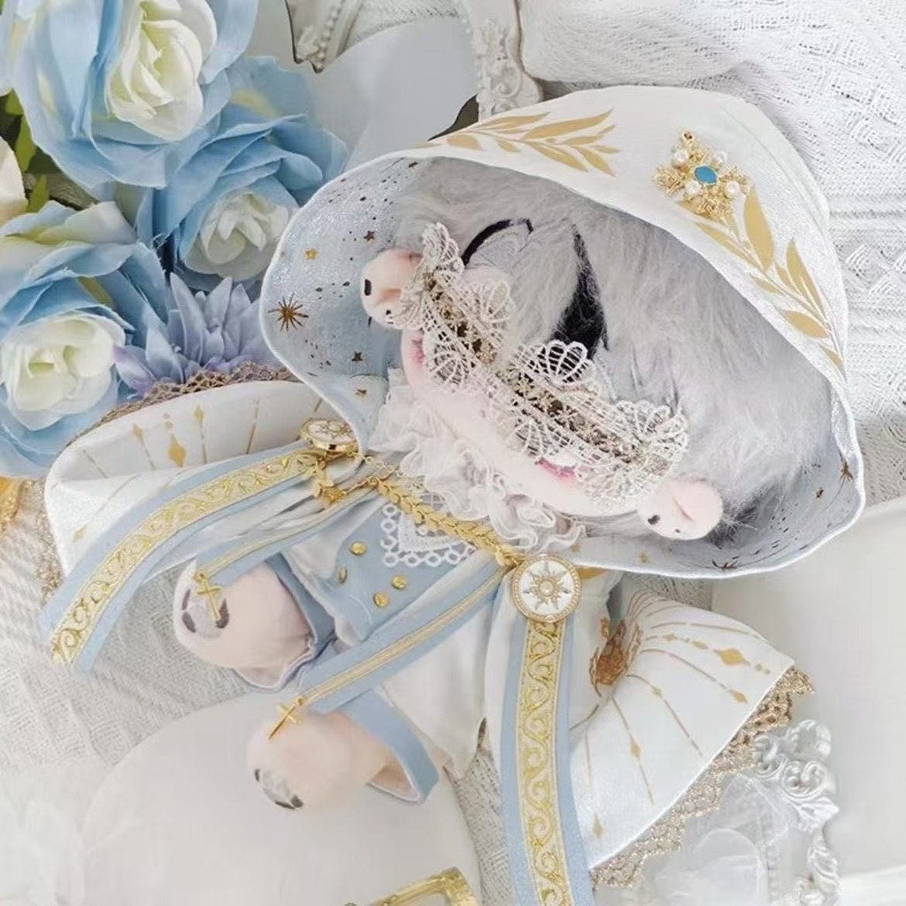 Quần áo búp bê Cotton 20cm Quần áo trẻ em Áo choàng phù hợp với búp bê Trang phục dễ thương Nhà tiên tri Metaphor Không có thuộc tính 4.3