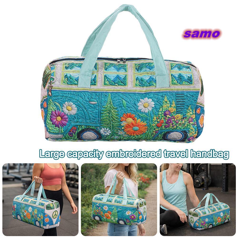 Túi du lịch SAMO, túi Duffel, túi Tote phong cách Boho, túi thể thao dung tích lớn cho cắm trại ngoài trời