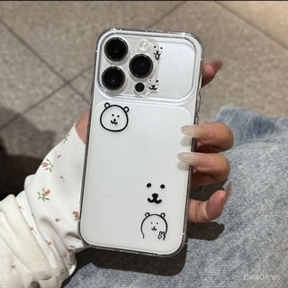 Ốp Điện Thoại Thích Hợp Cho iPhone Line Gấu Tự Tháo Rời Cửa Sổ Lớn Ngay Lập Tức Thay Đổi Đến 17 Thích Hợp Cho iPhone17promax Vỏ Điện Thoại 16 15 14pro Vỏ Mềm Vỏ Bảo Vệ VW1H