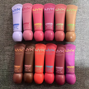 NYX Son Bóng Son Môi Smushy Matte Lip Balm Làm Sáng Đường Môi Làm Sáng Màu Môi