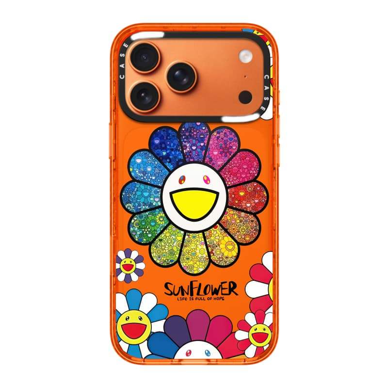 CASECASE X Hoa Hướng Dương Cam / Đỏ / Perri Bộ Sưu Tập Kẹo Tím Màu Trong Suốt Cứng Từ Tính Hút Tác Động Dành Cho Apple IPhone 13 14 15 16 17Pro Max Plus Có Hộp