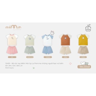 La pomme T4 BSt Bộ cộc mềm mịn cho bé