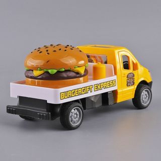 Quán Tính Nhà Chơi Trẻ Em Mô Phỏng Bánh Xe Vận Chuyển Burger Đồ Chơi Xe Ô Tô Kem Mở Cửa Thức Ăn Nhanh Xe Tải