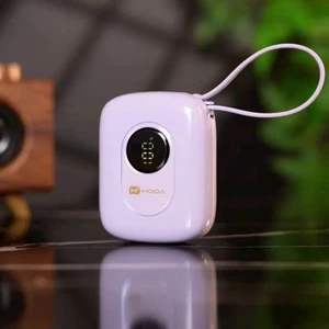 Pin Dự Phòng Hoda Easter Egg 10000mAh - Tích Hợp Sẵn 2 Cáp Type-C & iPhone, Sạc Nhanh PD 22.5W Siêu Nhẹ