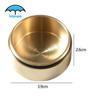 Hộp đựng thuốc bằng đồng Giải pháp lưu trữ bằng đồng để chống bụi Hộp tròn đa năng để trang sức