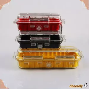 Hộp cắm trại CHEESELY, Thiết bị trong suốt Hộp khô kín Hộp lưu trữ, Hộp công cụ chống nước chuyên nghiệp ABS chống sốc bền bỉ