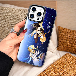 Ốp Lưng Iphone Phim hoạt hình thời trang Cho Iphone 7 xs xr 11 12 13 14 15 16 Pro Max Plus Genshin Impact Aether Lumine
