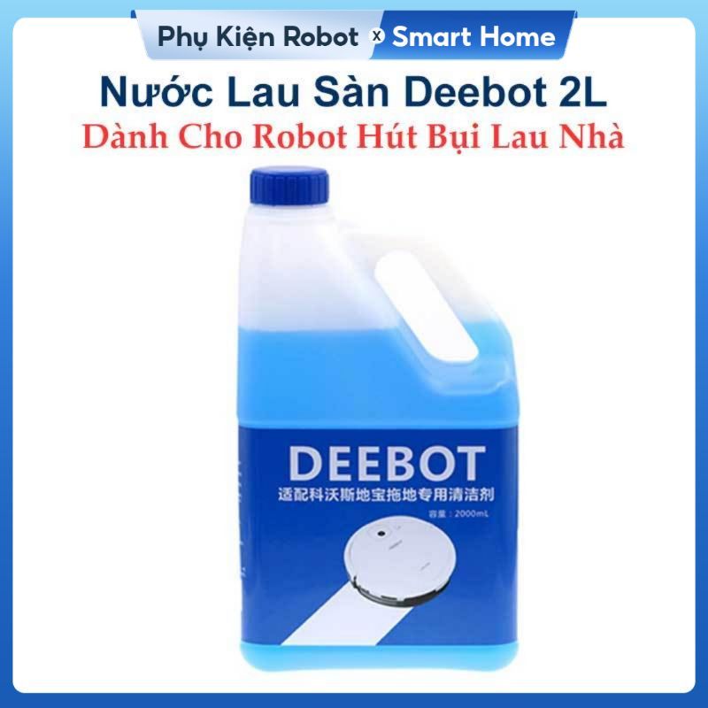 Nước Lau Sàn Deebot Cho Robot Hút Bụi Lau Nhà, Sạch Sàn, Khử Khuẩn, Làm Mềm Nước & Bảo Vệ Robot ( 2L )