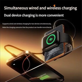 [JLK] Sạc không dây Qi2 Powerbank 20W sạc dự phòng cho iPhone 17 Air 16 15 14 Plus 13 Pro Max Pin ngoài từ tính cho iWatch 10 9 8 / Airpods Pro / Android