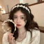 Băng đô hoa JVSUB, Băng đô cao cấp thanh lịch thủ công, Băng đô nữ cổ tích rừng đa năng màu trắng ngọt ngào