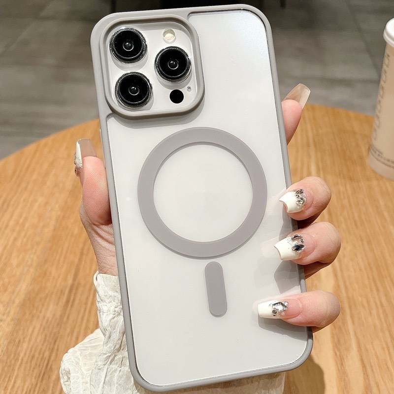 Ốp iPhone hỗ trợ sạc không dây từ tính và phù hợp cho iPhone 17 16 15 14 13 12 11 Pro Max 7 8 Plus XR XS Max