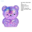 Đồ chơi bóp gấu lấp lánh Mini tbrinnd - Bóng giải nén mềm Fidget giảm căng thẳng trong suốt cho trẻ em Người lớn Đồ chơi mực chống lo âu dễ thương để thư giãn và tập trung
